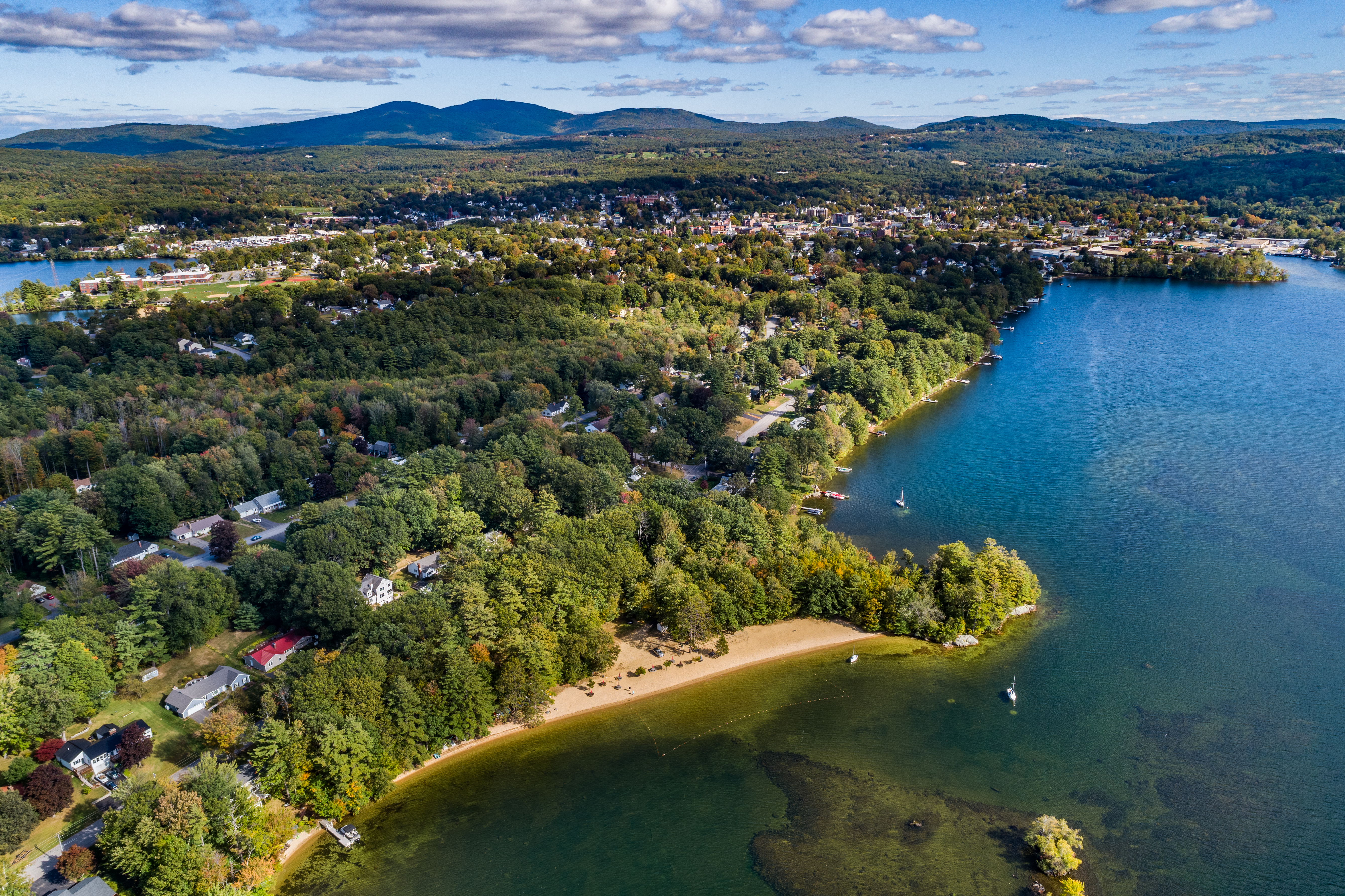 arial water view